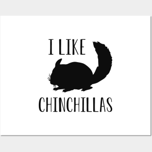 Chinchilla - I like chinchillas Posters and Art